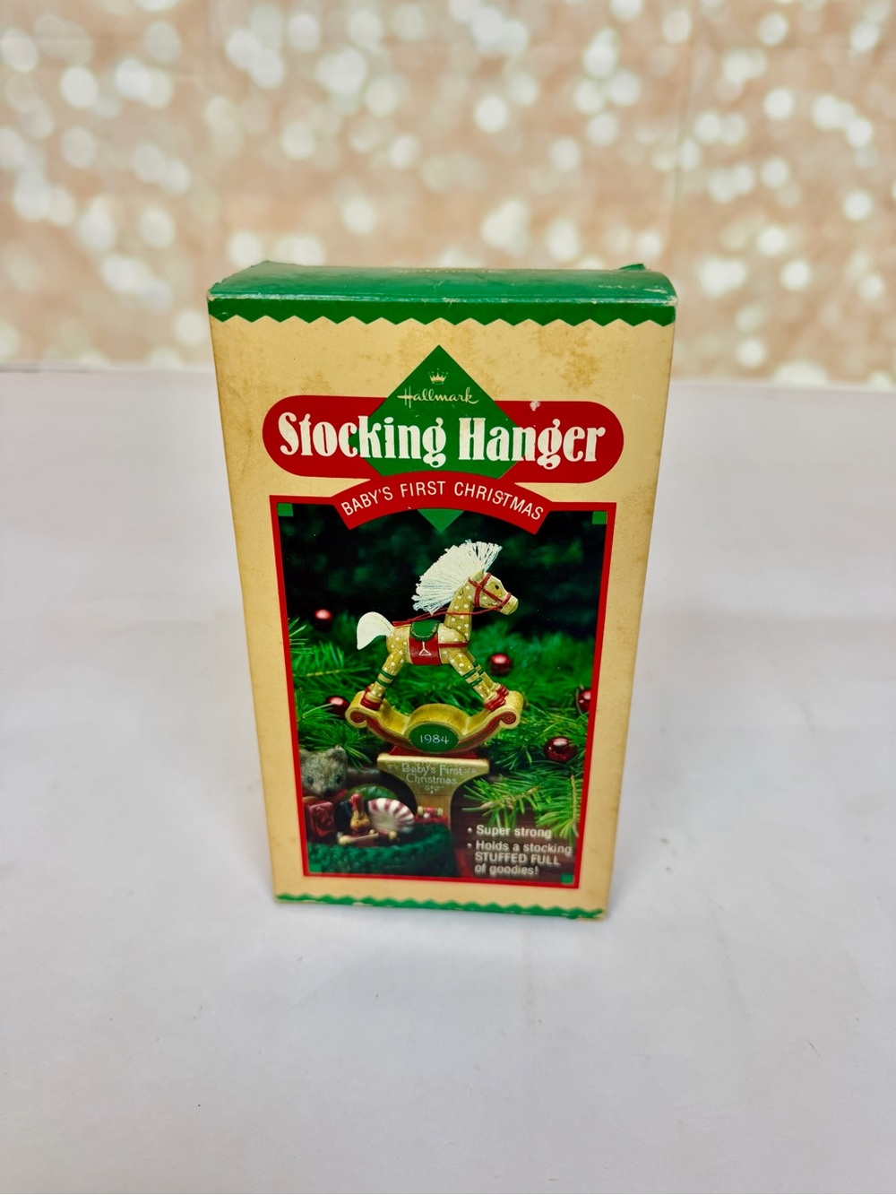 Hallmark Baby's First Christmas 1984 Stocking Hanger